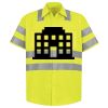 Men's High Visibility Safety Short Sleeve Work Shirt Thumbnail