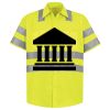 Men's High Visibility Safety Short Sleeve Work Shirt Thumbnail