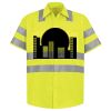 Men's High Visibility Safety Short Sleeve Work Shirt Thumbnail