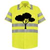 Men's High Visibility Safety Short Sleeve Work Shirt Thumbnail