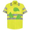Men's High Visibility Safety Short Sleeve Work Shirt Thumbnail