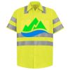 Men's High Visibility Safety Short Sleeve Work Shirt Thumbnail