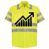 Men's High Visibility Safety Short Sleeve Work Shirt Thumbnail