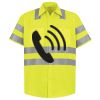 Men's High Visibility Safety Short Sleeve Work Shirt Thumbnail