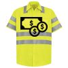 Men's High Visibility Safety Short Sleeve Work Shirt Thumbnail