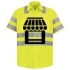 Men's High Visibility Safety Short Sleeve Work Shirt Thumbnail