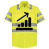 Men's High Visibility Safety Short Sleeve Work Shirt Thumbnail