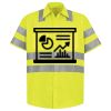 Men's High Visibility Safety Short Sleeve Work Shirt Thumbnail