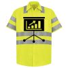 Men's High Visibility Safety Short Sleeve Work Shirt Thumbnail