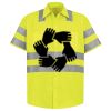 Men's High Visibility Safety Short Sleeve Work Shirt Thumbnail