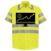 Men's High Visibility Safety Short Sleeve Work Shirt Thumbnail