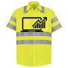 Men's High Visibility Safety Short Sleeve Work Shirt Thumbnail