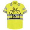 Men's High Visibility Safety Short Sleeve Work Shirt Thumbnail