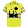 Men's High Visibility Safety Short Sleeve Work Shirt Thumbnail