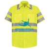 Men's High Visibility Safety Short Sleeve Work Shirt Thumbnail