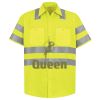 Men's High Visibility Safety Short Sleeve Work Shirt Thumbnail