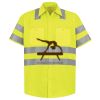 Men's High Visibility Safety Short Sleeve Work Shirt Thumbnail