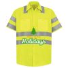 Men's High Visibility Safety Short Sleeve Work Shirt Thumbnail